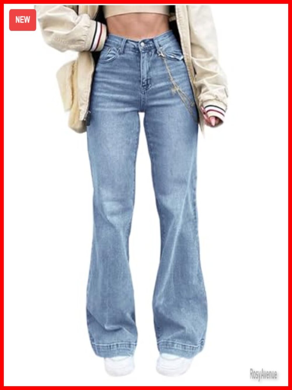 Women's Flare Jeans High Waist Stretch Bootcut Denim Pants